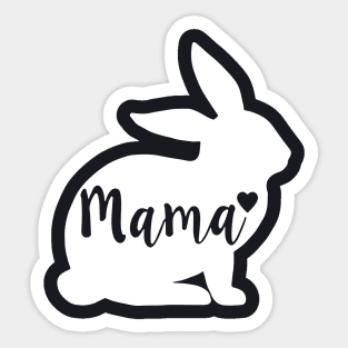 Mama Rabbit For Women Rabbit Shirt Sticker